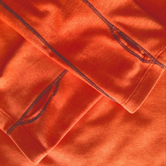 The North Face Orange and Gray Half-Zip Sweater - Picture 5 of 5